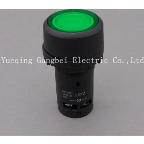 Automatic reset button EB2 button with light(1NO) 220V