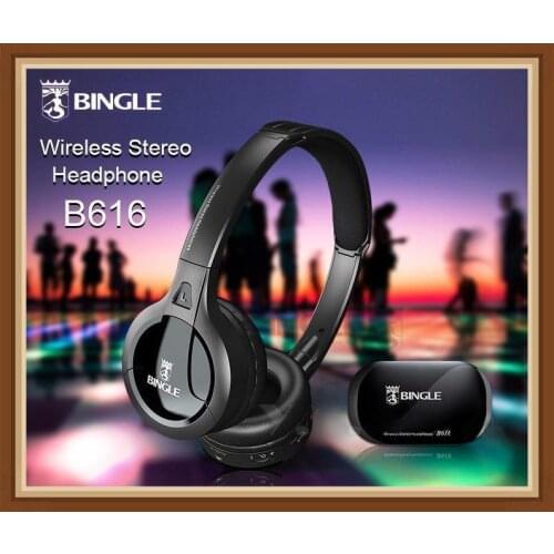 Bingle B616 Multifunction stereo with Microphone FM Radio for MP3 PC Audio Headset wireless headphones for TV