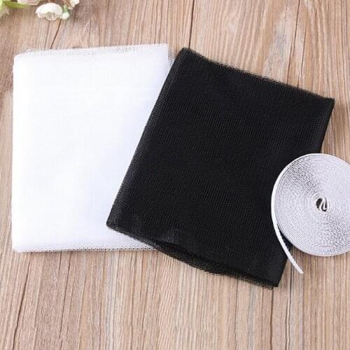 Mosquito Screens DIY Anti-Mosquito Screens Mosquito Net Indoor Insect Fly Nets Net Curtains Home Protection Window Net With Velc