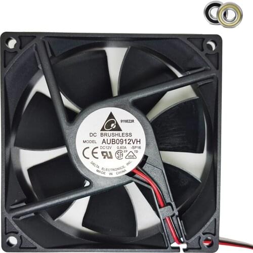 NEW Original for delta AFB0912VH = AUB0912VH 9225 12V 0.60A 2-wire axial cooling fan Double ball