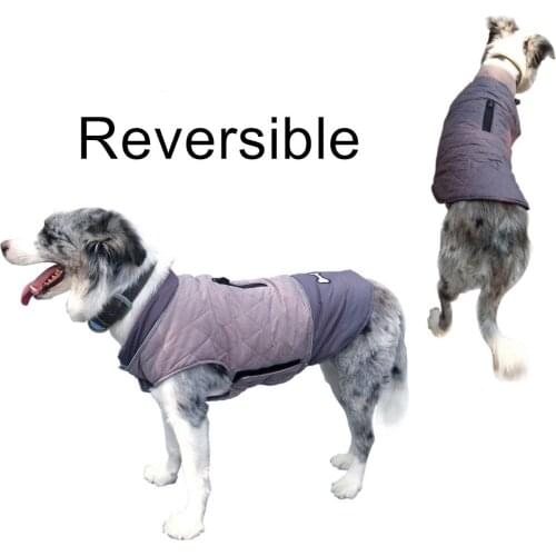 Pet Dog Clothes Dog Jacket Thick Coat Waterproof Double-sided Can Wear Pet Cotton Clothing Pet Costuomes Clothing