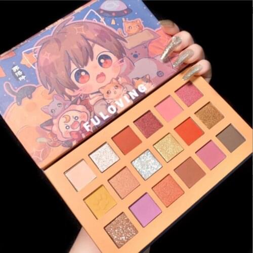 2021 New Products 18 Cute Eyeshadow Palettes Makeup Palette Female Cosmetics Cheap Pearly Matte Sequin Eyeshadow Beauty