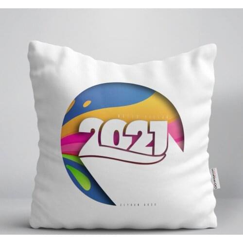 Personalized 2021 Happy birthday White Yastık-10 Reliable Quality Cost-Effective New Year Fun Is Design Gift