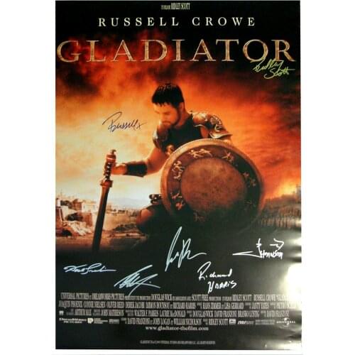 GLADIATOR MOVIE Signed Photo Art Film Print Silk Poster for Your Home Wall Decor 24x36inch