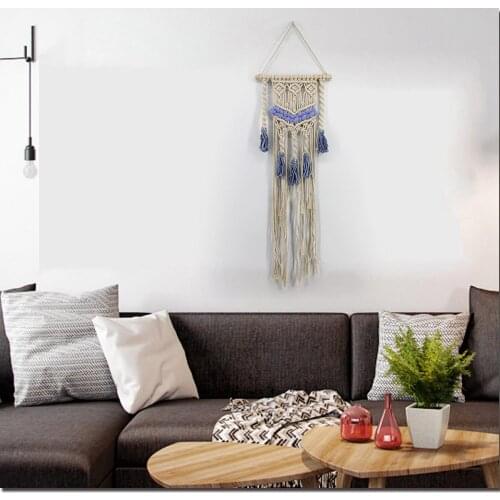 Nordic Home Style Tapestry Macrame Wall Background Decor Hand-woven Coton And Linen Creative Fashion Boho Ornaments
