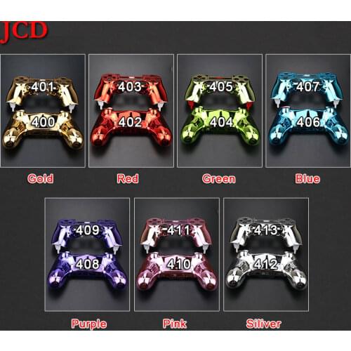 JCD Replacement Plating Front Back Housing Shell Case Cover For PS4 PlayStation DualShock 4 Controller