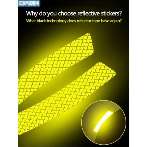 Accessories car Bumper/Wheel eyebrow Safety Reflective Strips Stickers for BMW e46 e90 e39 f30 f10 e36 e60 x5 e53 f20 e34 2pcs