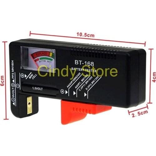 Battery Tester Checker Universal For AA AAA C D 9V 1.5V Button Cell Batteries US