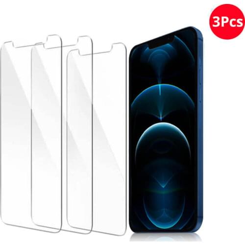 3Pcs Protective Glass For iphone 12 Pro Max Screenprotector aiphone 12Pro Max Glas iphone12 Armor i phone 12 Mini Safety Film 9H