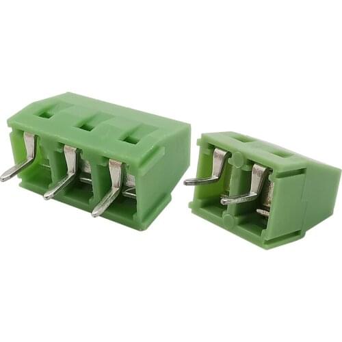 10Pcs KF127 5.0mm Pitch 2 Pin 3 Pin PCB Screw Terminal Blocks Connector 300V 10A Straight Pin KF127-5.0-2P/3P Terminals