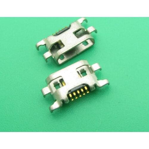 100pcs for Fly IQ270,IQ441,IQ4412 IQ442Q,IQ446Magic2,IQ4491,IQ453 5 pin micro mini USB jack socket type-B Charge port Connector