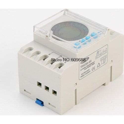 2 Channel Programmable Timing Switch Din Rail Backlight Timer/Time Controller