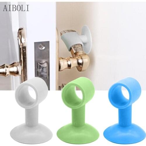 2PCS Doorknob Wall Mute Crash Pad Door Cabinet Door Handle Lock Silencer Anti-Collision Silicone Doorknob Cushion Door Stopper