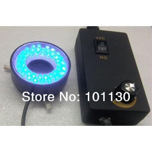 28mm/46mm Small bore - blue light microscope LED ring lamp with aluminum alloy shell microscope light source