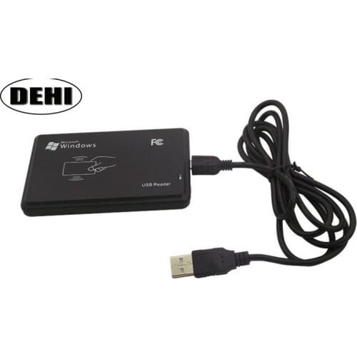 30pcs 125KHz + 13.56MHz USB RFID Readers Dual Frequency Reader Proximity Sensor Smart Card Reader no Drive for Access Control