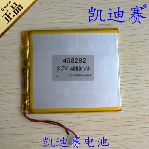 3.7V4000mAh polymer lithium battery 458292 Tablet PC, notebook and other general-purpose batteries Rechargeable Li-ion Cell Rech