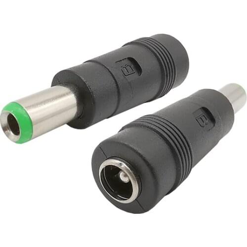 5Pcs 5.5 x 2.1mm Female to 6.3 x 3.0mm Male DC Connector DC Power Plug Jack Adapter for Notebook Laptop