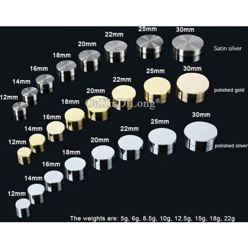 500PCS Solid Copper Decorative Standoff Cover Caps 12mm-30mm Advertise Screw Caps Satin Brushed/Polished/Golden Screw Lids GF331