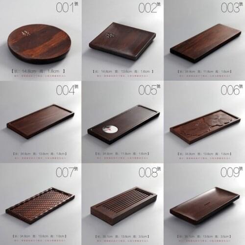 Bamboo tea tray dry bubble tray Japanese Kung Fu tea set pot support pot tray tea tray heavy bamboo tea tray