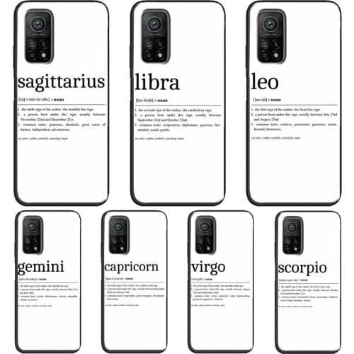 ZODIAC SIGNS HOROSCOPE ASTRONOMY SYMBOLS For Xiaomi Mi 10T Pro 9 10 Lite Mi 11 Lite Ultra Case For POCO X3 Pro M3 F1 F2 F3 Cover