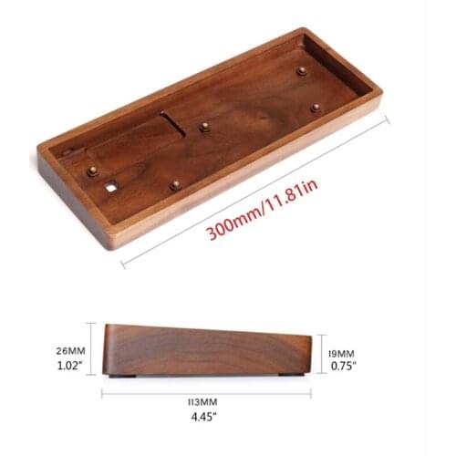 Solid Wooden Case Customized Shell Base Rosewood Walnut Wood For ANNE PRO2 Mecha
