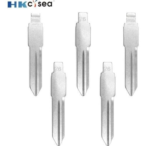 HKCYSEA KD#26 KD JMD VVDI Remote Uncut Blank Metal Blade Type GM37 #26 for Buick Car Key Remote Blade Replacement