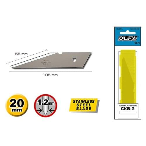 MADE IN JAPAN OLFA CKB-2 Blade blades for standard-duty craft knife for CK-2