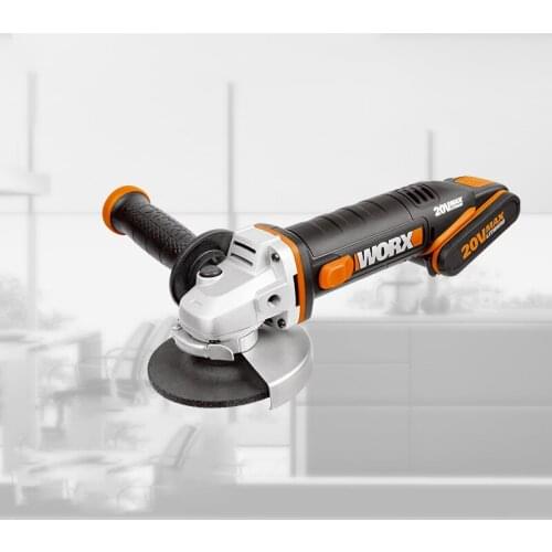 Lithium electric angle grinder WX802, rechargeable multi-function grinder, used for polishing, cutting and grinding