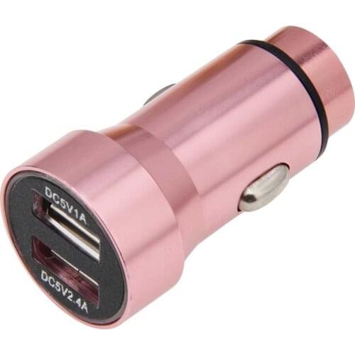 Metal Dual USB Car Charger for Mobile Phone Tablet GPS 3.4A Fast Car-Charger Adapter for IPhone Xiaomi Huawei Samsung 100pcs/lot