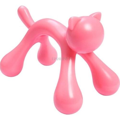 Mini massager cat shape multi-function point massage meridians shoulder cervical spine back scrapping