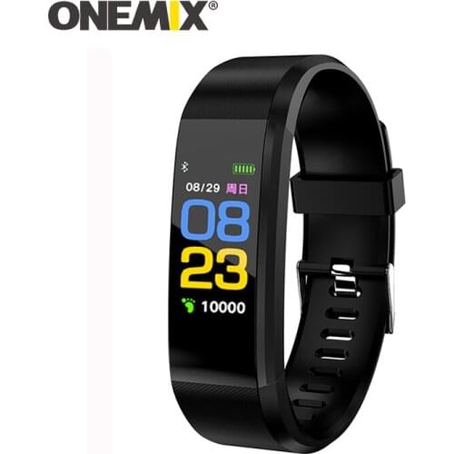 ONEMIX Mens Sport Pedometers Smart Bracelet Fitness Tracker Step Counter Womens Waterproof Wristband Blood Pressure Monitor