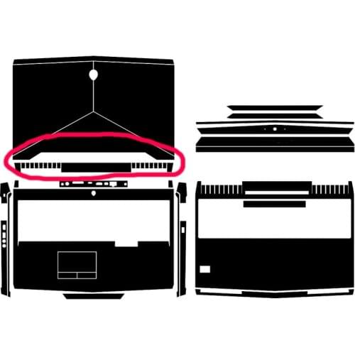 Laptop Sticker Skin Decal Carbon fiber Cover for Alienware 17 M17X R5 AW17R5 17.3" with Tobii Eye Tracker 2018 release