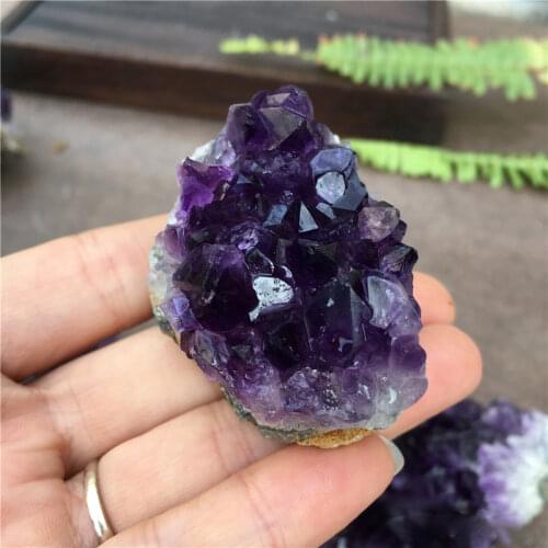 Natural Ore Irregular Amethyst Cluster Brazilian Crystal Rough Gemstone Home Decoration Reiki Healing Stone Treatment Fish Tank