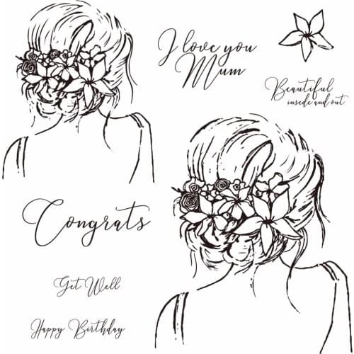 Beautiful sisters Transparent Clear Silicone Stamp/Seal for DIY scrapbooking/photo album Decorative clear stamp A 367