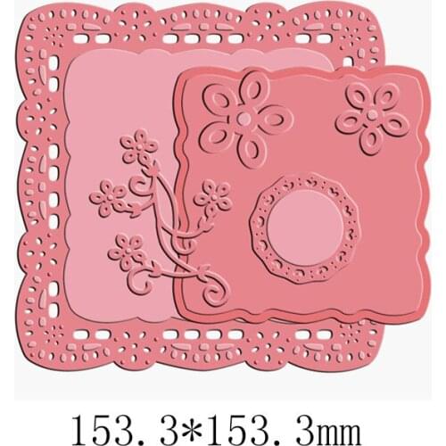 Irregular Lace Background Frame Cutting Dies Scrapbooking DIY Paper Cards Embossing Decorate Template For New Dies