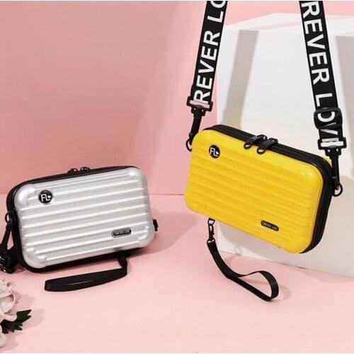 Luxury Crossbody Bags For Women 2020 New Suitcase Shape Totes Fashion Mini Luggage Bag Clutch Bag Small Box Bag sac main femme