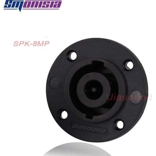 Smonisia 5pcs 8Pins Professional Speaker Socket XLR Female Connector Copper Sheet European Round Audio Plug