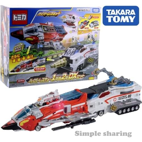 Takara Tomy Tomica Hyper Rescue 01 & 02 DX Set Use Battery