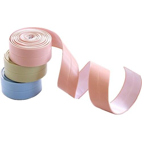 PVC Kitchen Mildew Proof Waterproof Tape Toilet Strip Water Resistant Adhesive Tape Water Barrier For Shower Sealing Strip