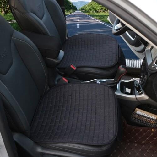 Flax 4 Seasons Universal Car Seat Covers Breathable Auto Seat Protector Front Rear Seat Cover Cushion Pad Mat Accessories