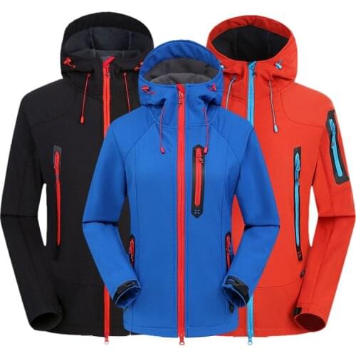 Winter Men Women Soft shell Jacket Set Outdoor Fleece Thermal Waterproof Hiking Jacket Camping Climbing Trekking Softshell Pants