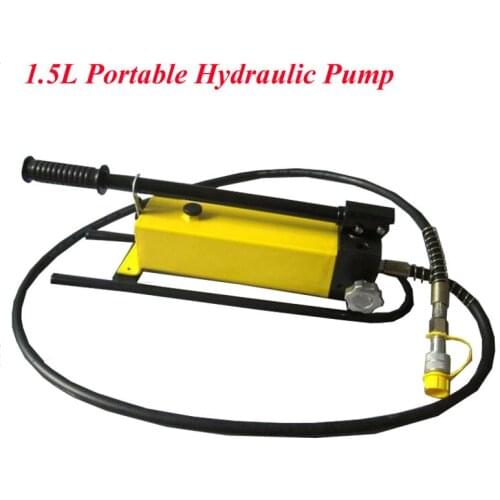 1.5L Portable Hydraulic Pump with Pressure Gauge Manual Hydraulic Hand Pump Ultra-high Pressure Pump CP-700B