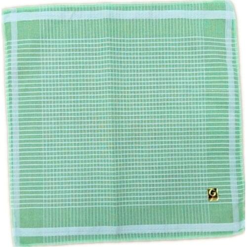 1PC Polyester Cotton Plaid Color Handkerchief Square Scarf Female Retro Handcuffs Color Random