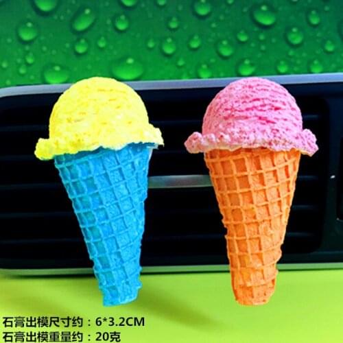 2 ice cream aromatherapy plaster mold car air vent CLIP silicone mold C1112