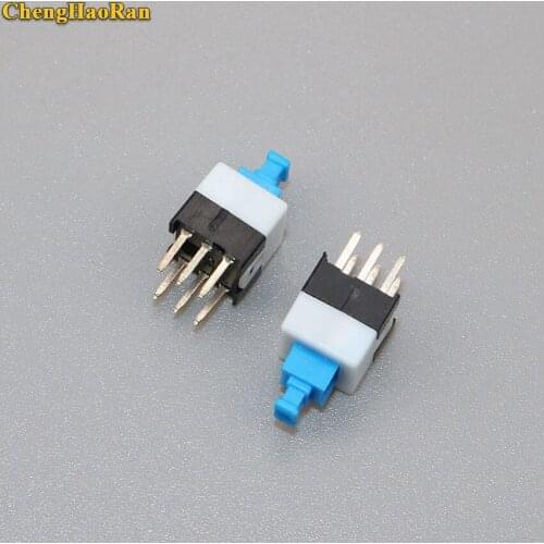 ChengHaoRan 5pcs 7*7mm Self lock push button switch self-locking switch push button tact swith 6pin size 7*7