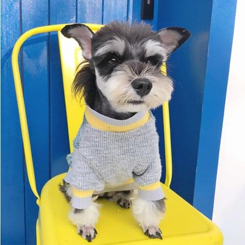 Cotton Pug Soft Spring Knitting Sweater Yorkshire Turtleneck Pet Dog Clothes for Small Dogs Pets Clothing French Bulldog Tshirt