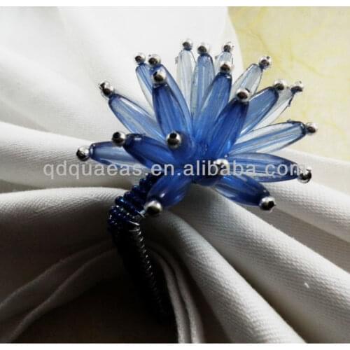 Decoration napkin ring beaded wedding napkin ring and party decoration napkin ring