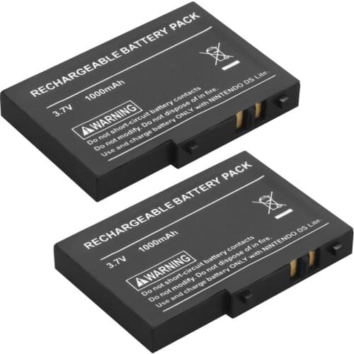 2pcs Li-ion Rechargeable Battery for NDS Lite for Nintendo DS Lite