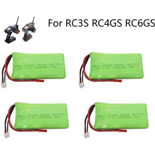 7.4V 3000mAh lipo battery For Radiolink RC3S RC4GS RC6GS Battery Li-Polymer batteries 2S Lipo Battery 7.4 v 3000 mah accessory