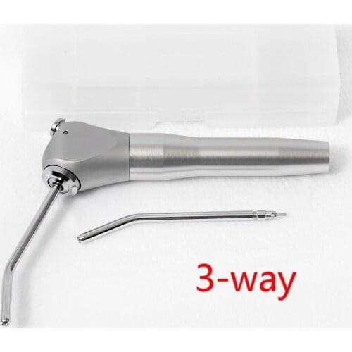 NEWLY Dental Air Water Spray Alloy Triple Syringe Handpiece with Tips Tubes Nozzle 3 Way Dentistry Teeth Tool